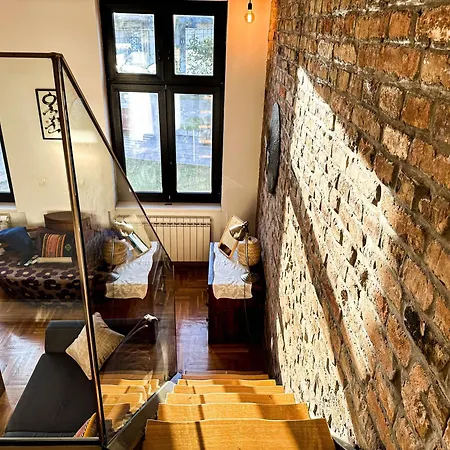 Friends Loft With Terrace & River View Old Town Apartmán Bělehrad