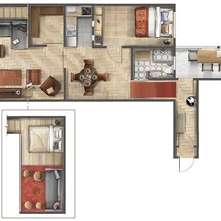 Friends Loft With Terrace & River View Old Town * Bělehrad